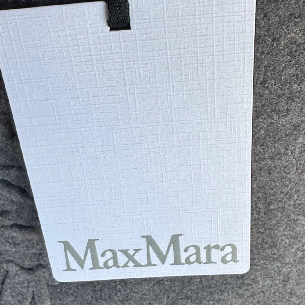 Max Mara MaxMara Designer Charcoal Felt Large Bag Tote Travel New Patella MM NWT